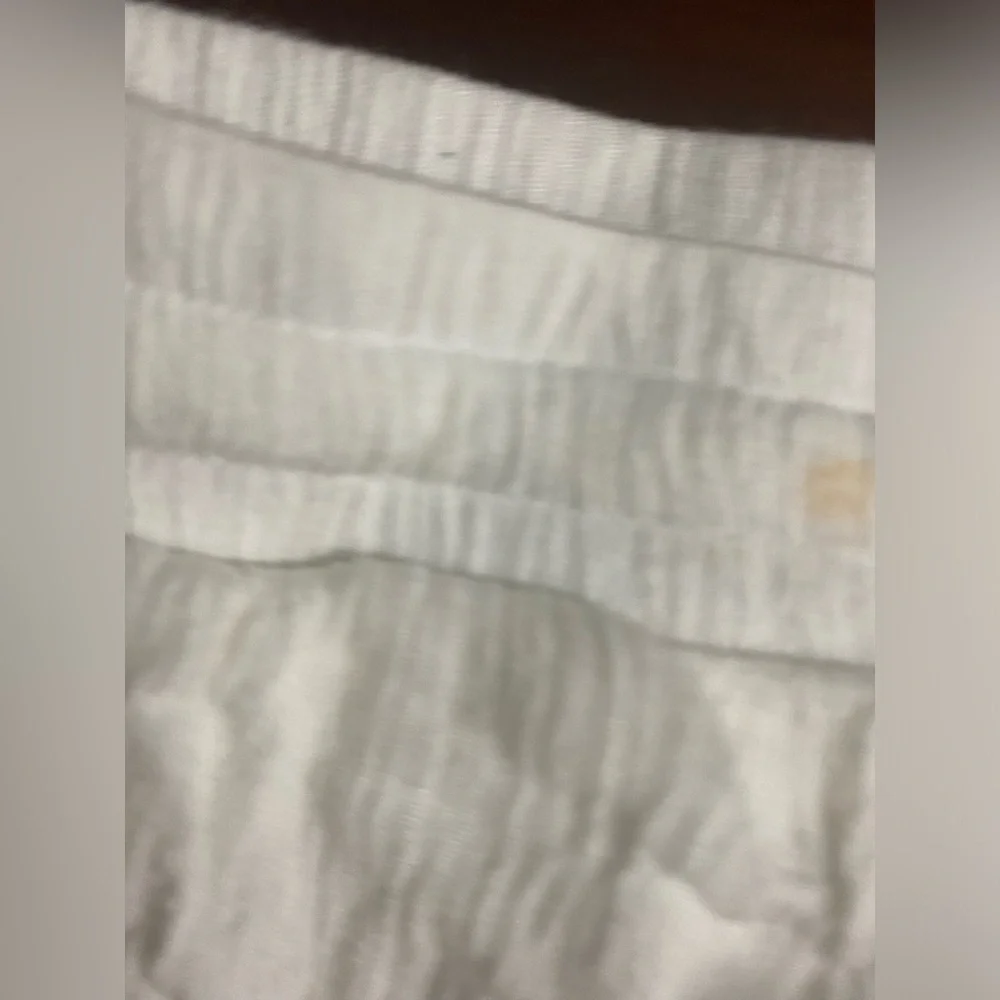 Hailey Lyn Capri Pants Womens Size XL White Fully Lined Boho Tassel Hem Details - Picture 13 of 13